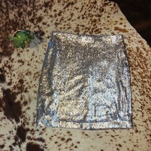White House/black market sequins mini skirt